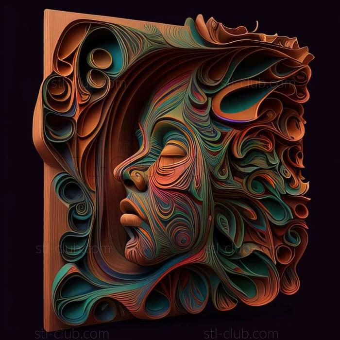 3D model psychedelic (STL)